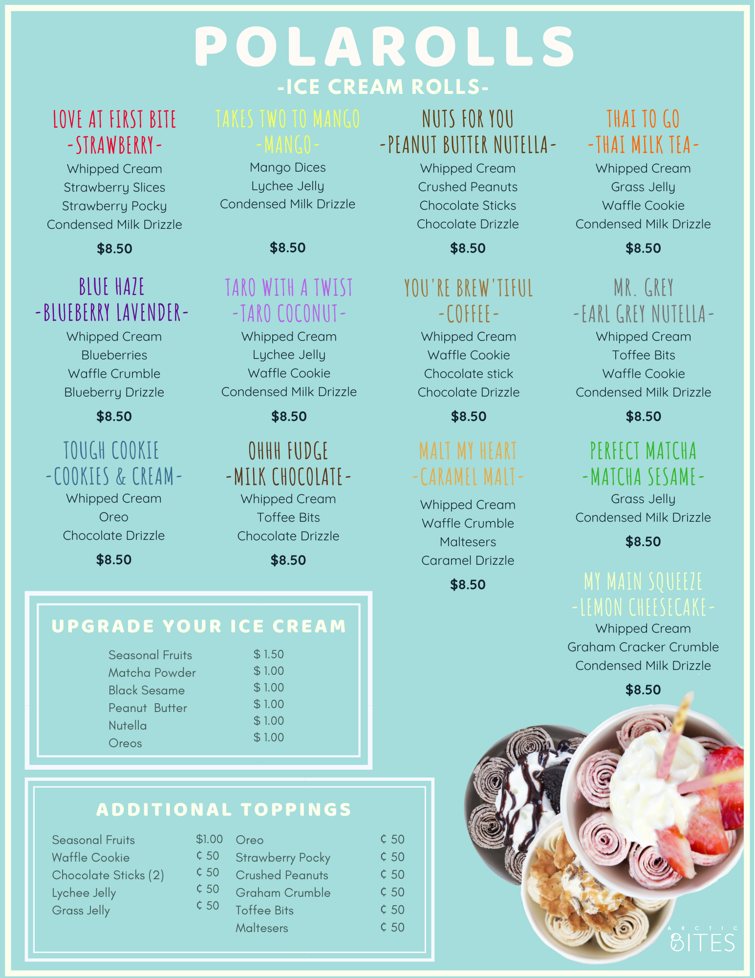 OUR MENU - Arctic Bites